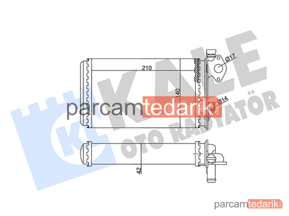 352035 | Kalorifer Radyatörü — VW Transporter T3, VW Polo Coupe, VW Polo II