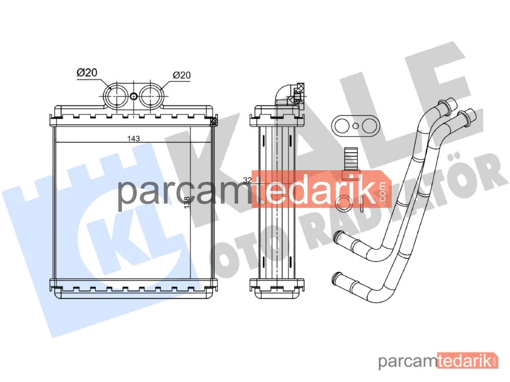 352095 | Kalorifer Radyatörü — Suzuki Vitara, Suzuki Vitara Cabrio, Suzuki X-90