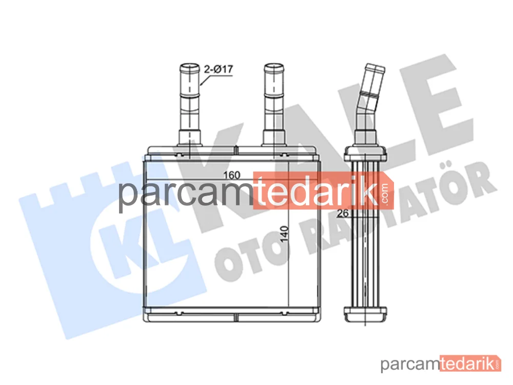 352105 | Kalorifer Radyatörü — Hyundai Atos
