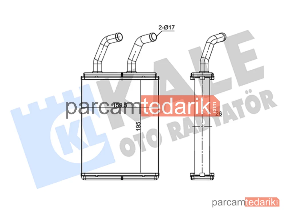 352170 | Kalorifer Radyatörü — Kia Pregio