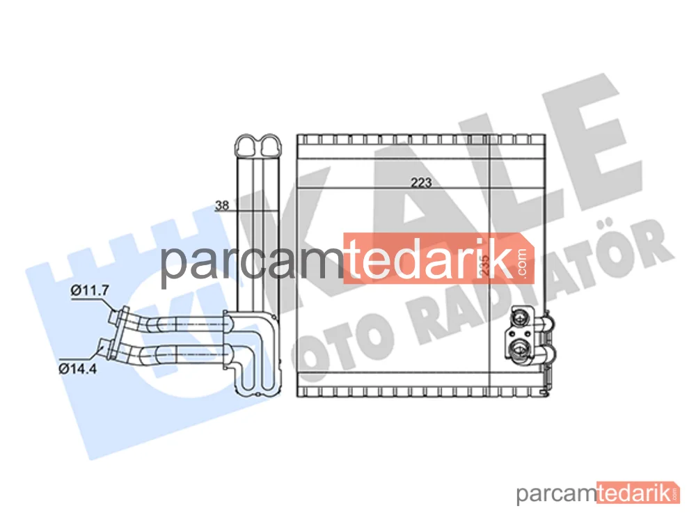 352235 | Klima Evaporatörü — Evaparator (Dacia Sandero Logan)