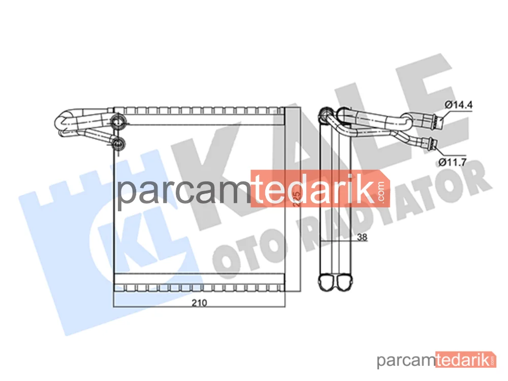 352240 | Klima Evaporatörü — Dacia Logan II, Dacia Logan MCV II, Dacia Sandero II