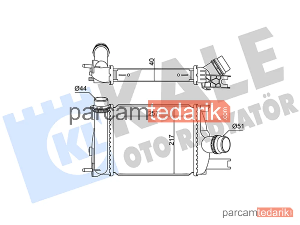 Turbo Radyatörü — Dacia Dokker Kasa/büyük limuzin, Dacia Dokker MPV, Dacia Logan MCV II - 352255