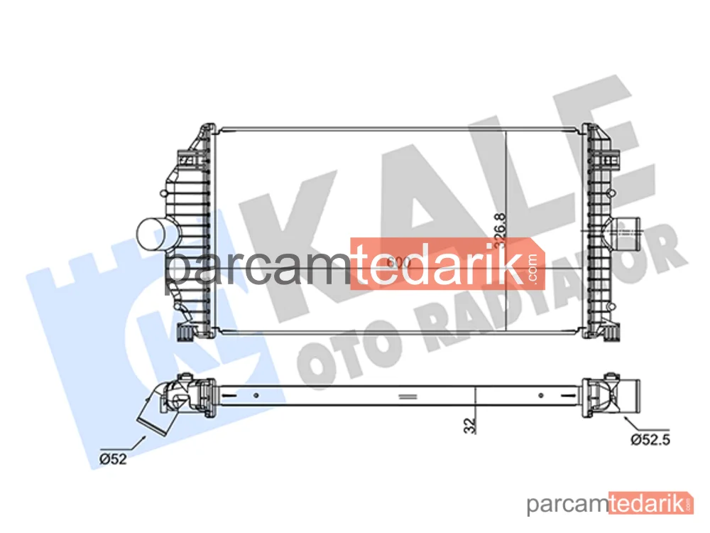 Turbo Radyatörü — Renault Laguna I, Renault Laguna I Grandtour, Renault Espace III - 352280