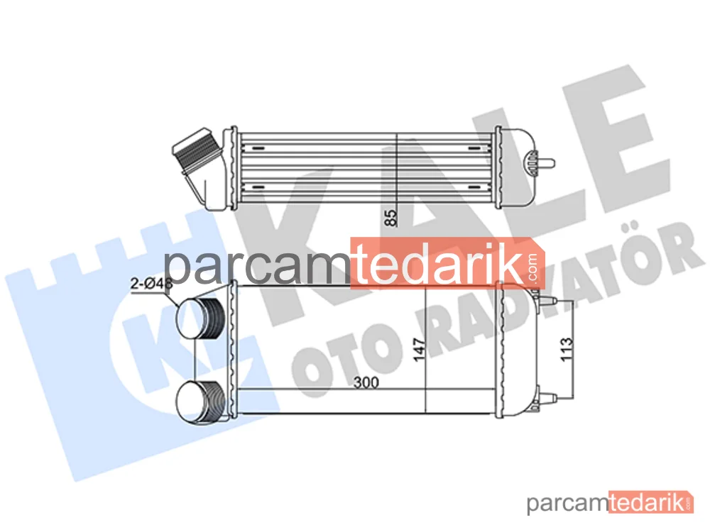 Turbo Radyatörü — Peugeot 206 CC, Peugeot 206, Peugeot 206 SW - 352320