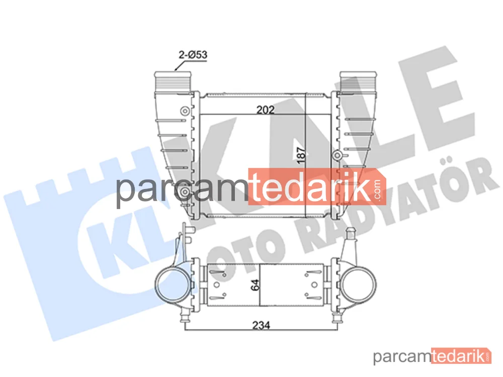 352370 | Turbo Radyatörü — Audi A4 B7, Seat Exeo, Seat Exeo ST