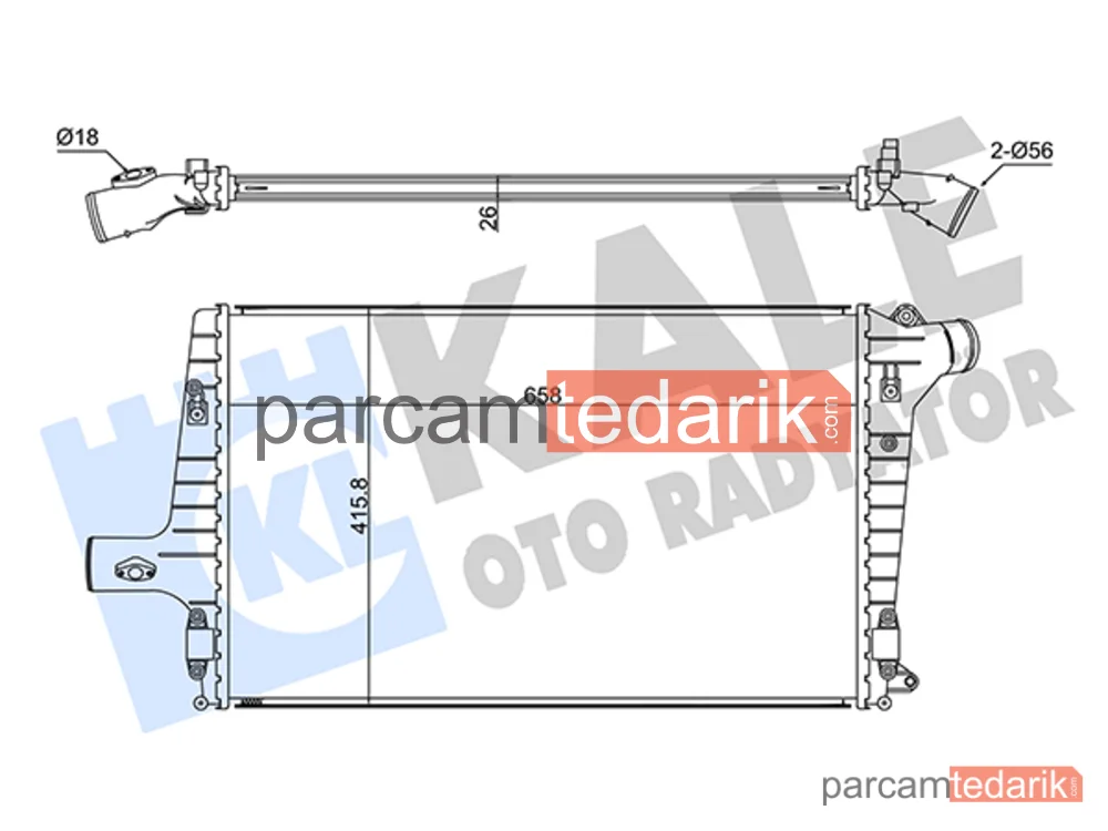 352380 | Turbo Radyatörü — Audi A6 C5, Audi A3