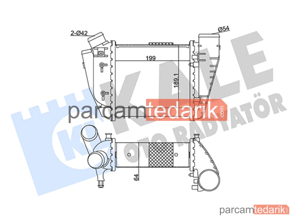 352385 | Turbo Radyatörü — Audi A4 B6 Cabrio, Audi A4 B7