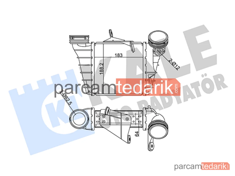 352450 | Turbo Radyatörü — Skoda Fabia I, Seat Cordoba, Skoda Fabia I Praktik