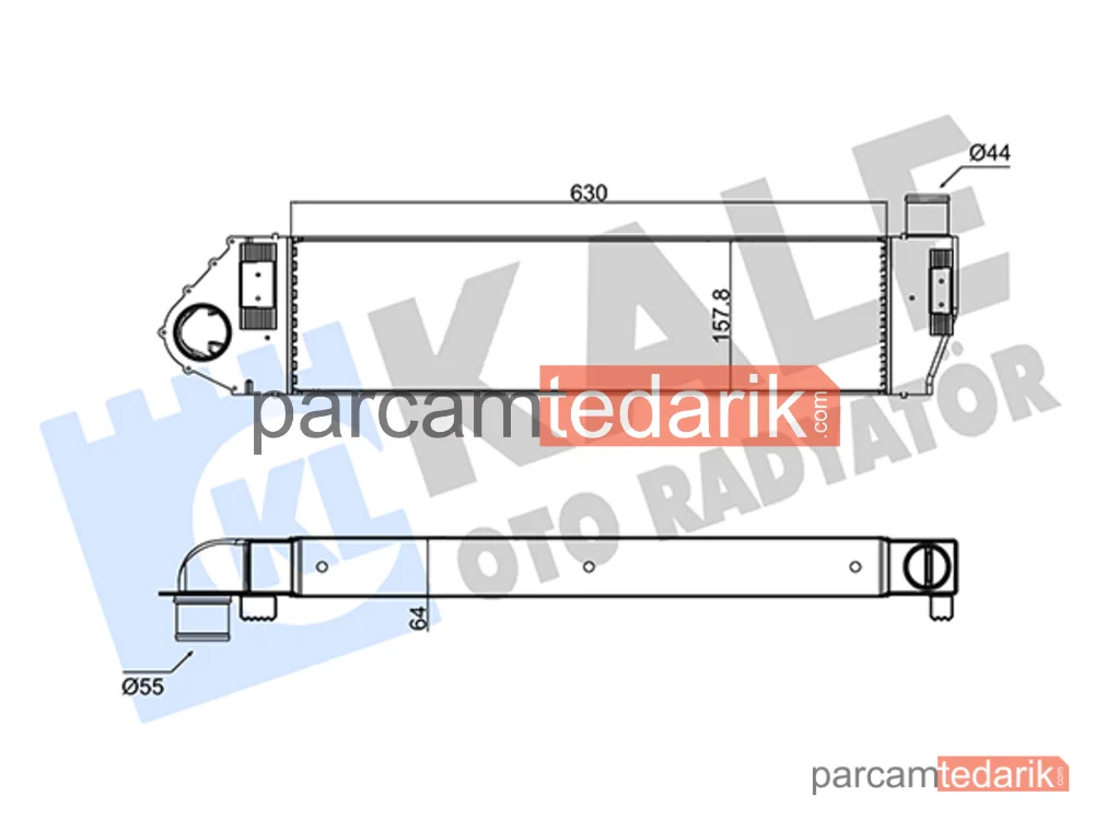 Turbo Radyatörü — Renault Megane II, Renault Megane II Coupé-Cabriolet, Renault Scénic II - 352470
