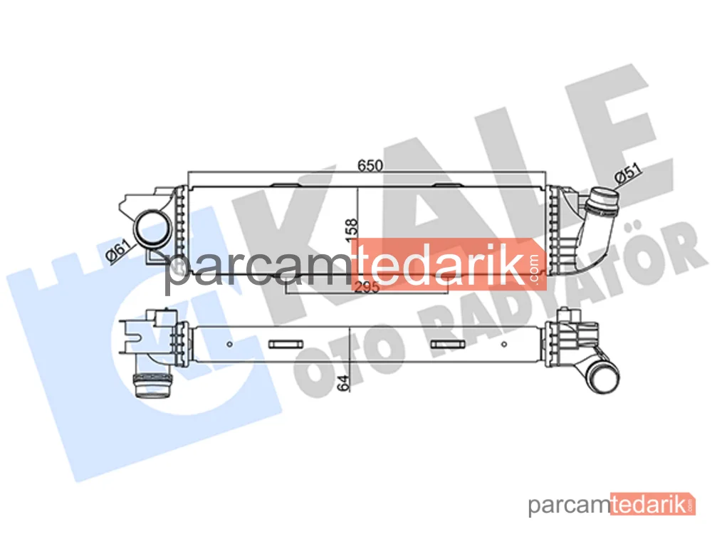Turbo Radyatörü — Renault Trafic III, Opel Vivaro B, Fiat Talento - 352480