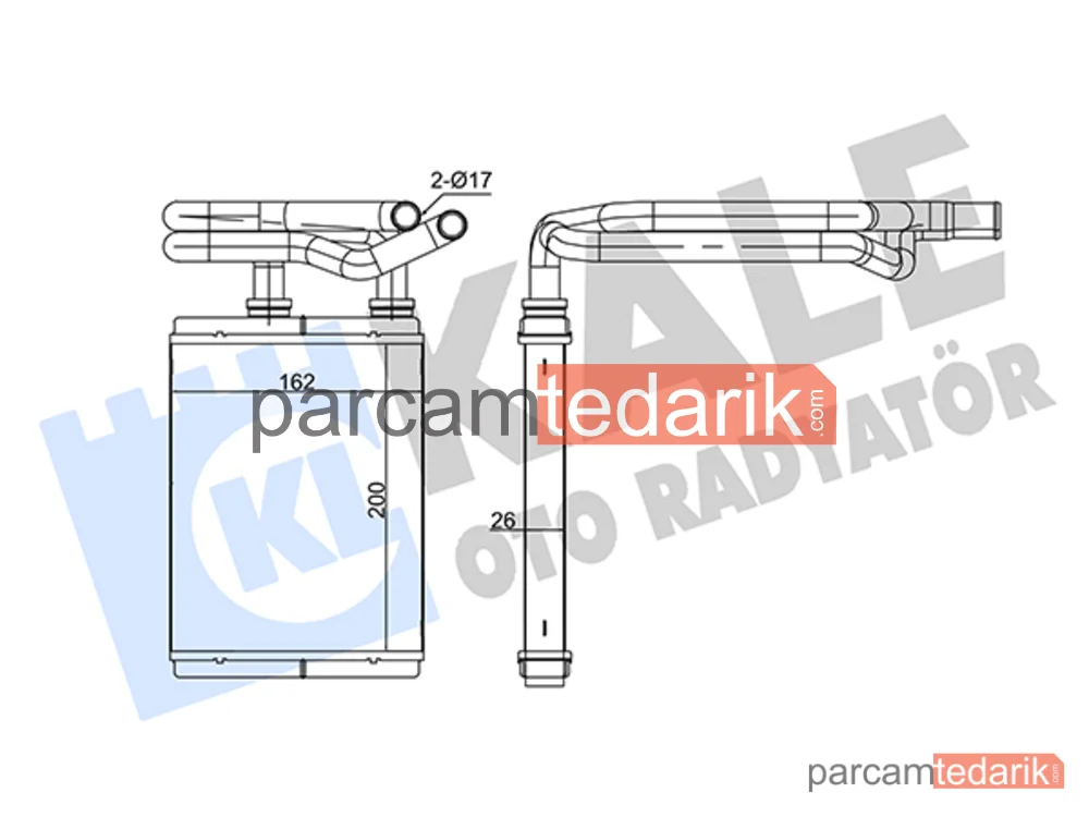 352515 | Kalorifer Radyatörü — Honda Civic VII