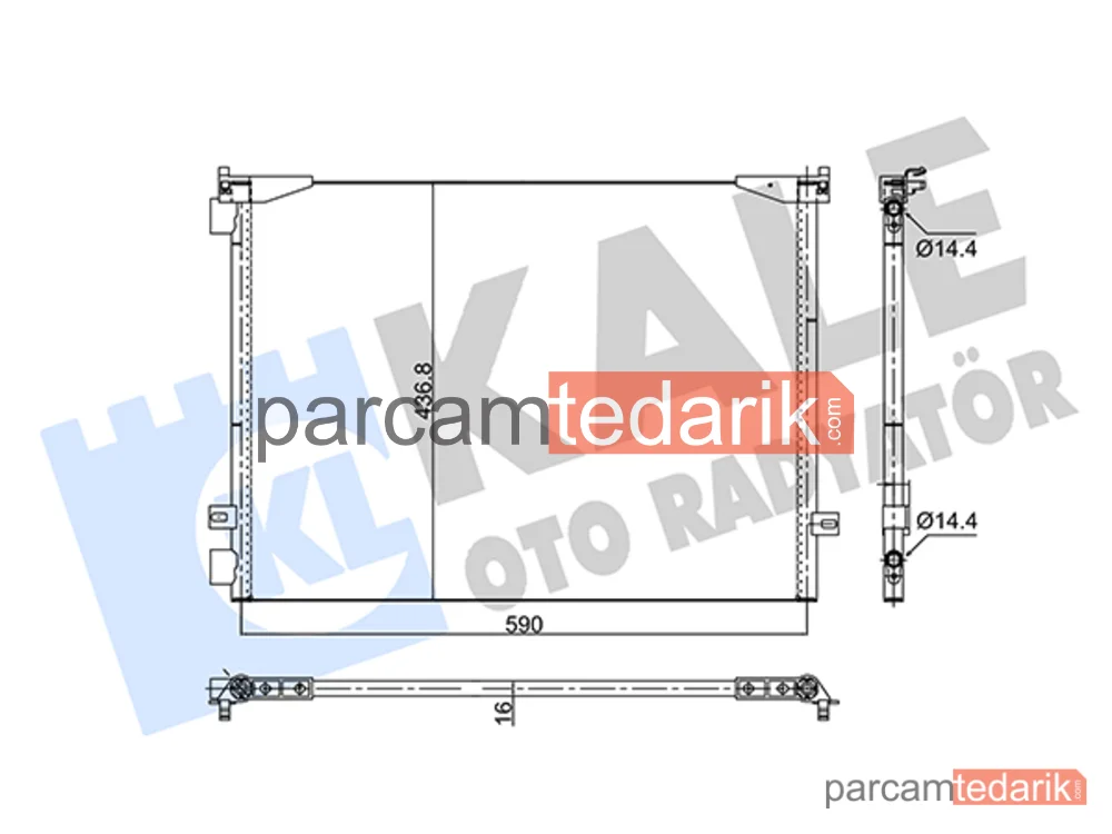 352580 | Klima Kondenseri — Renault Trafic II, Nissan Primastar, Opel Vivaro A
