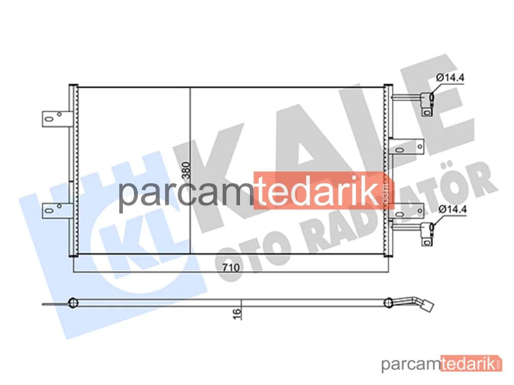 352585 | Klima Kondenseri — Nissan Primastar, Opel Vivaro A, Renault Trafic II