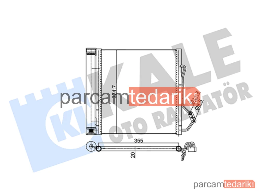 352620 | Klima Kondenseri — Smart City-Coupe, Smart Cabrio, Smart Crossblade