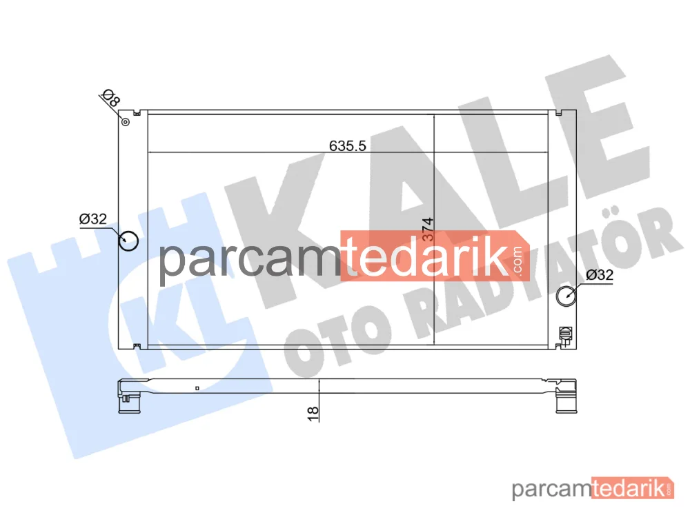 352800 | Su Radyatörü — Volvo V50, Volvo S40 II, Volvo C30