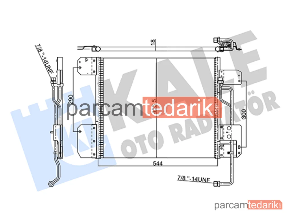 352850 | Klima Kondenseri — Mercedes-Benz Axor 2