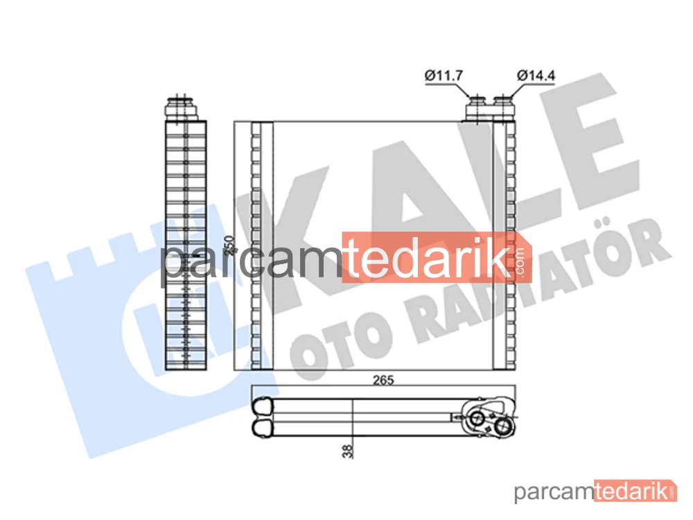 Klima Evaporatörü — Fiat Ducato - 352980