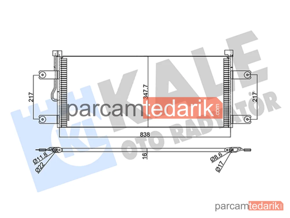 353030 | Klima Kondenseri — Mercedes-Benz Arocs
