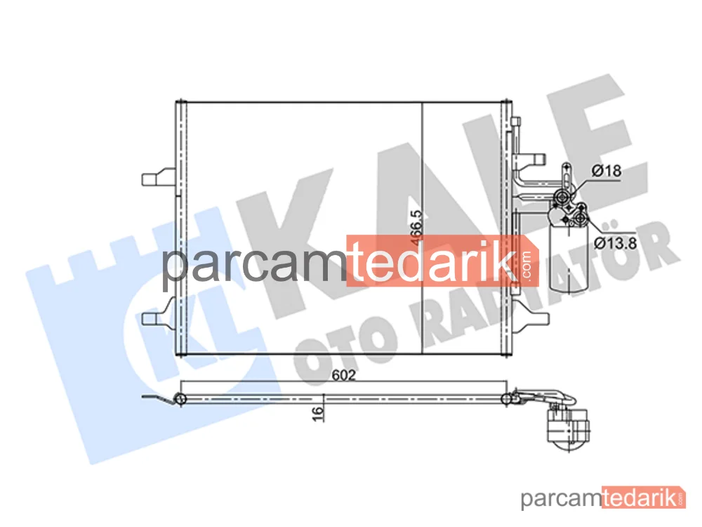 353075 | Klima Kondenseri — Volvo V60 I, Volvo XC60 I SUV, Volvo S60 II