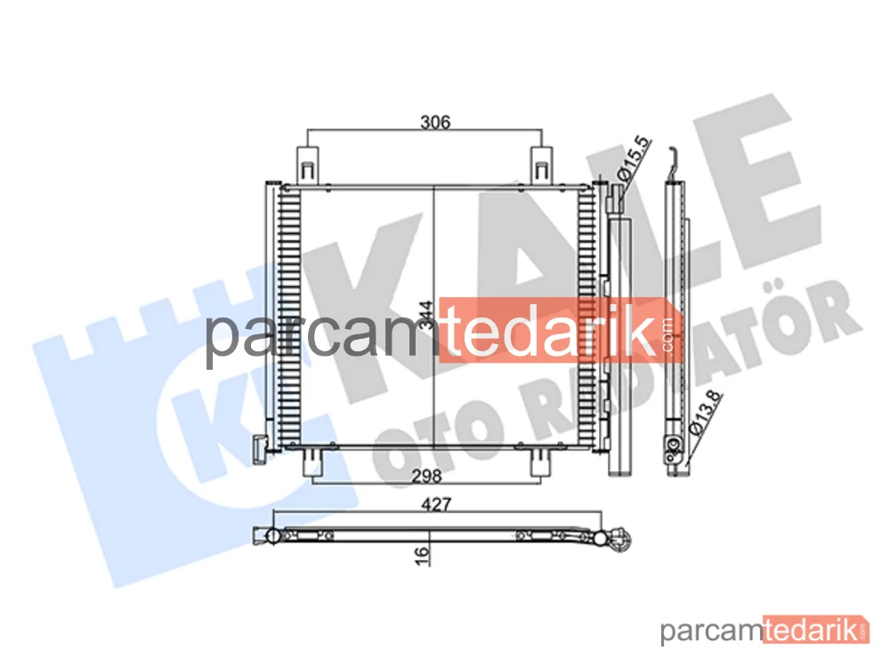 353080 | Klima Kondenseri — VW UP!, VW Load UP!, Seat Mii