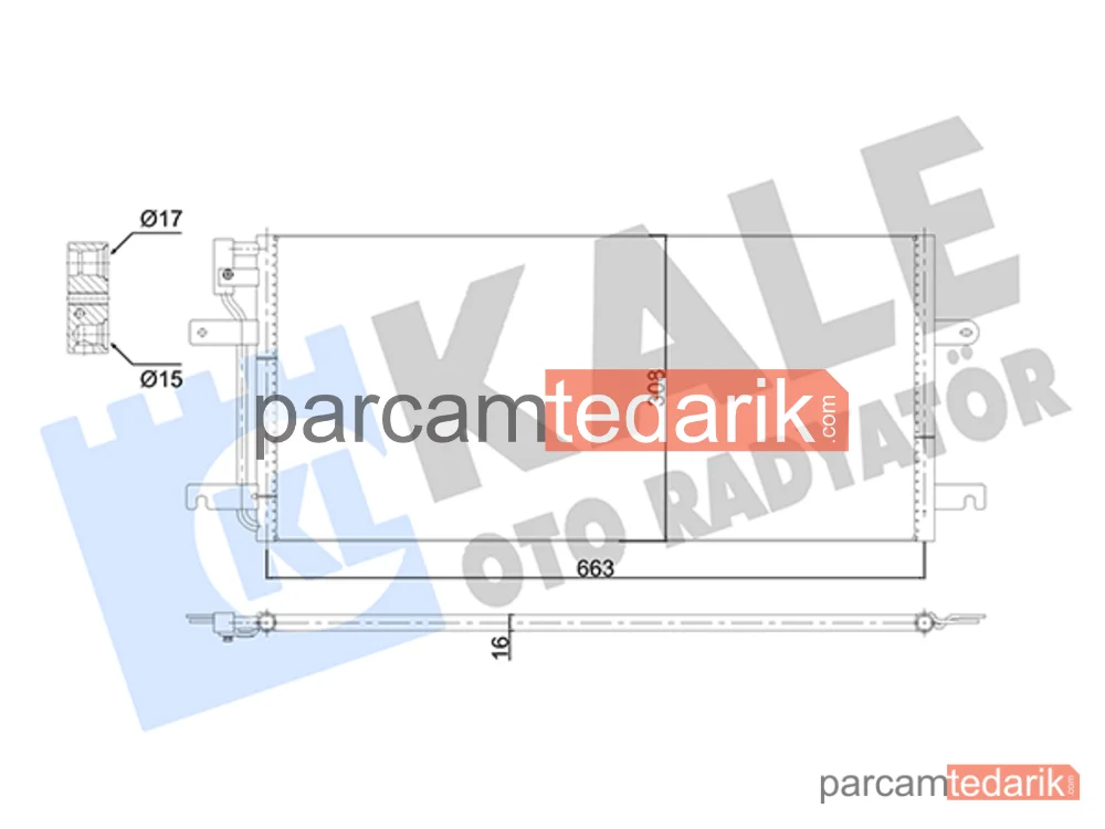 353140 | Klima Kondenseri — VW Transporter T4, VW California T4 Camper