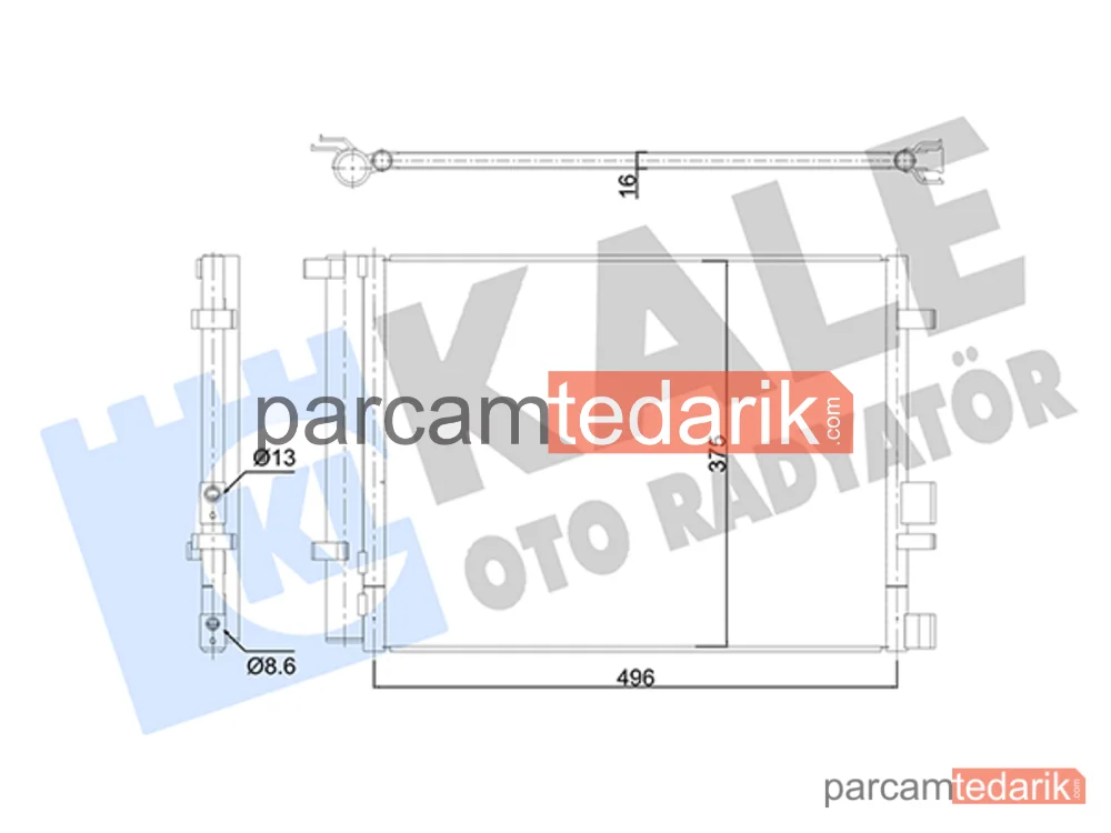 353185 | Klima Kondenseri — Hyundai i20 I