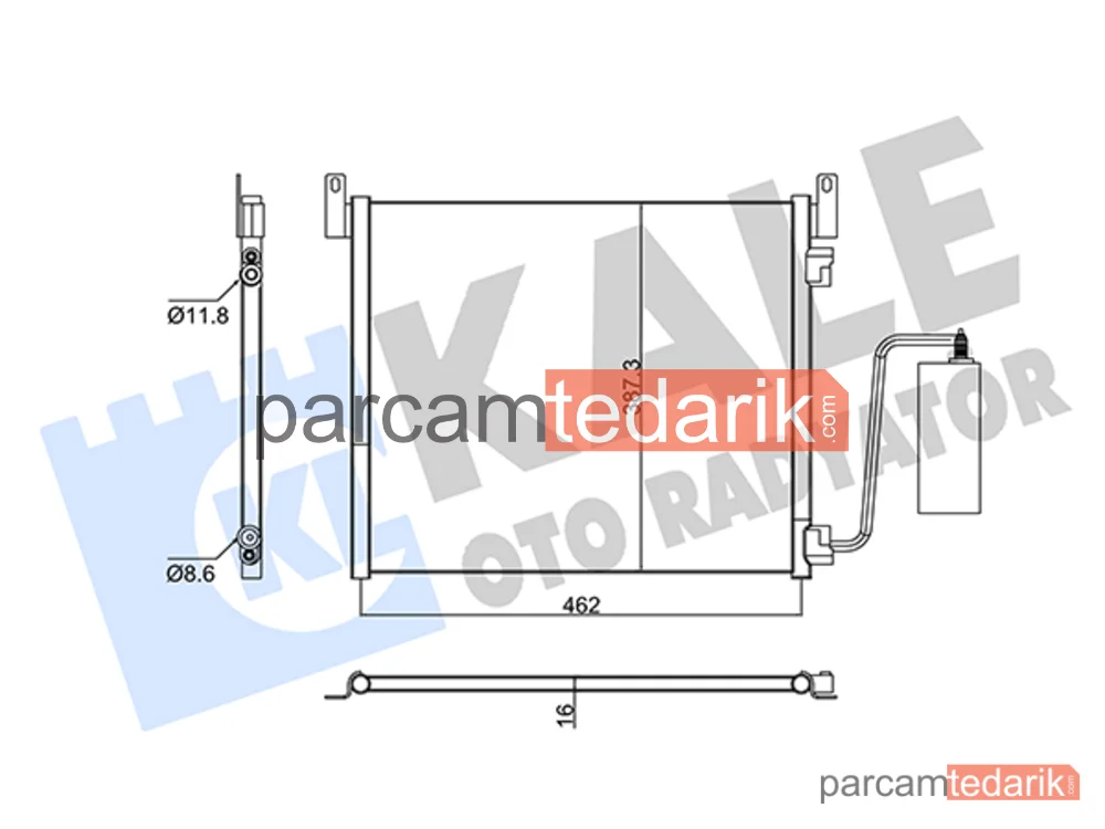 353205 | Klima Kondenseri — Saab 9-3, Opel Vectra C GTS, Opel Vectra C