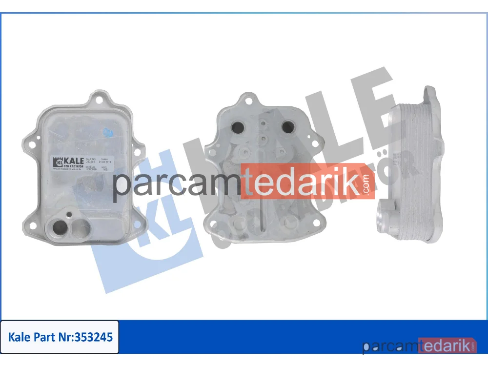 Yağ Soğutucusu — Soğutucu Audi A1, A3, Seat Alhambra, Altea, Altea XL, Ibiza IV Sportcoupe, Ibiza IV ST, Leon, Toledo III, Toledo IV, Skoda Fabia II, Octavia II, Rapid, Super B II, Yeti, Volkswagen Beetle, EOS, Golf V, Golf VI, Golf PLUS, Jetta III, Jetta IV, Passat, Polo, Scirocco - 353245