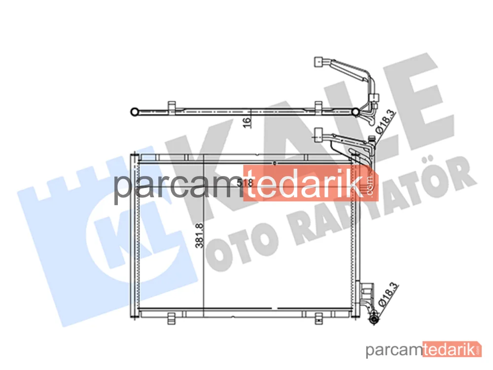 353870 | Klima Kondenseri — Ford B-Max, Ford Fiesta VI, Ford Tourneo Courier B460 MPV