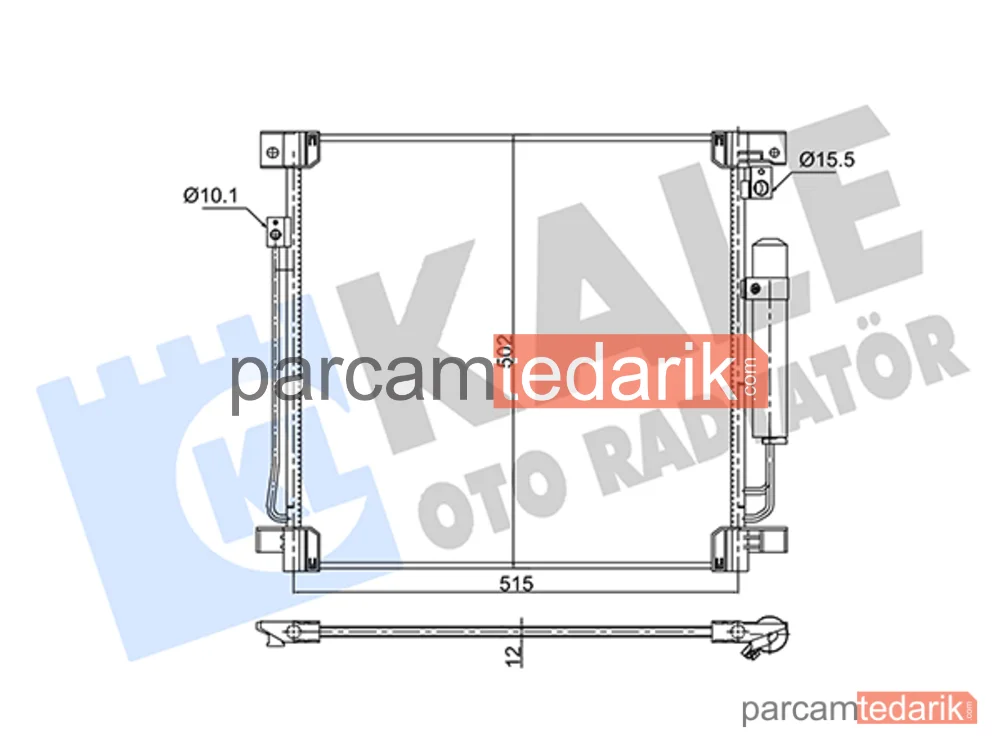 354015 | Klima Kondenseri — Mitsubishi L200 / Triton, Fiat Fullback, Mitsubishi Pajero Sport III