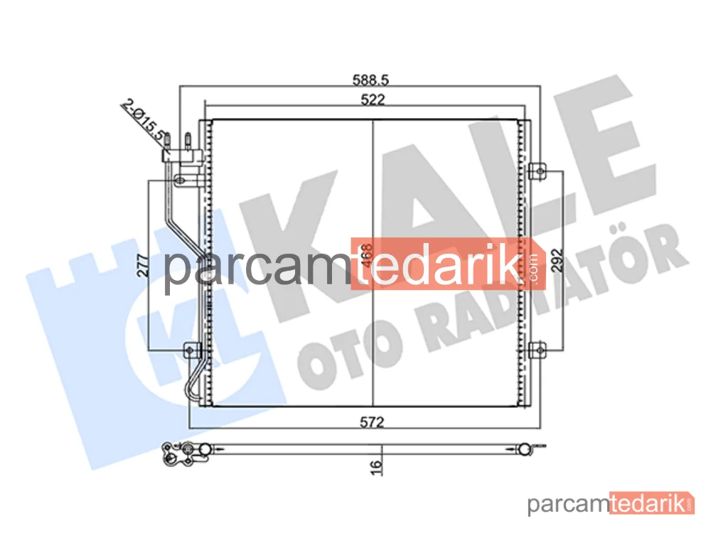 354035 | Klima Kondenseri — Jeep Cherokee