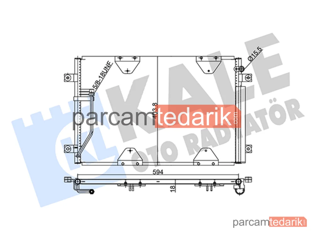 354075 | Klima Kondenseri — Suzuki Grand Vitara I, Suzuki Grand Vitara I Açık Arazi Aracı