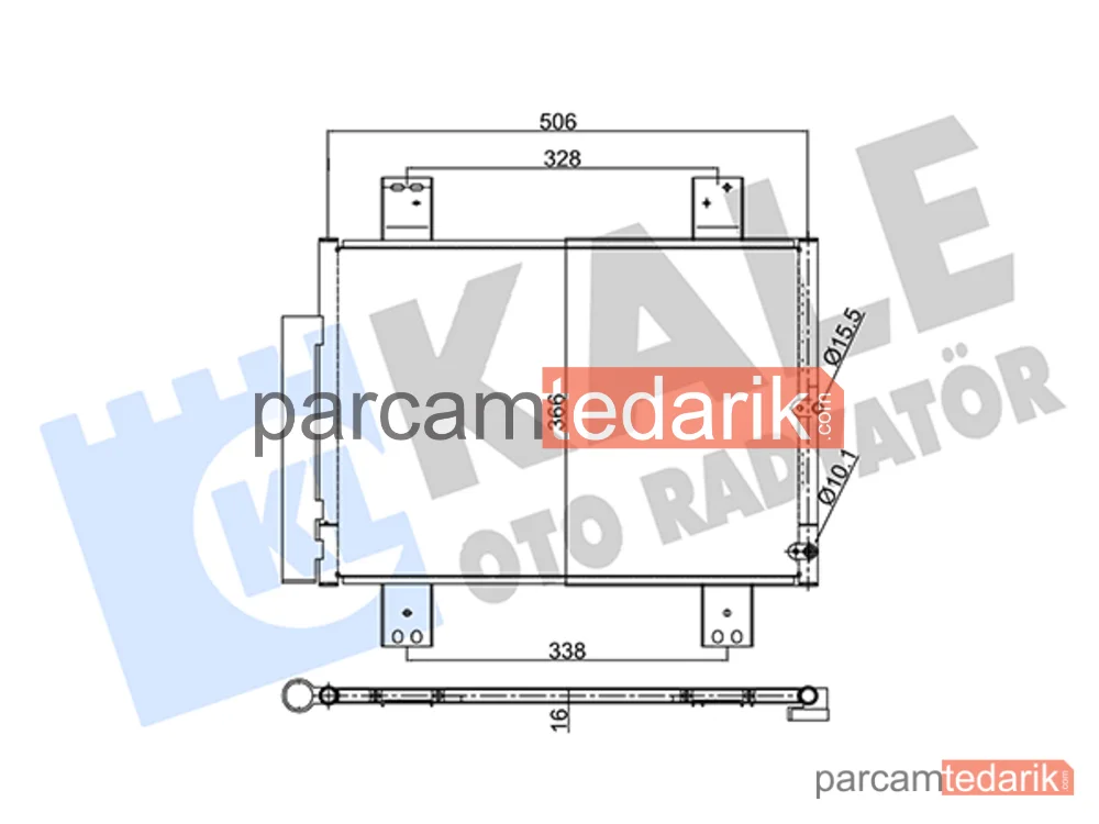 354080 | Klima Kondenseri — Daihatsu Terios