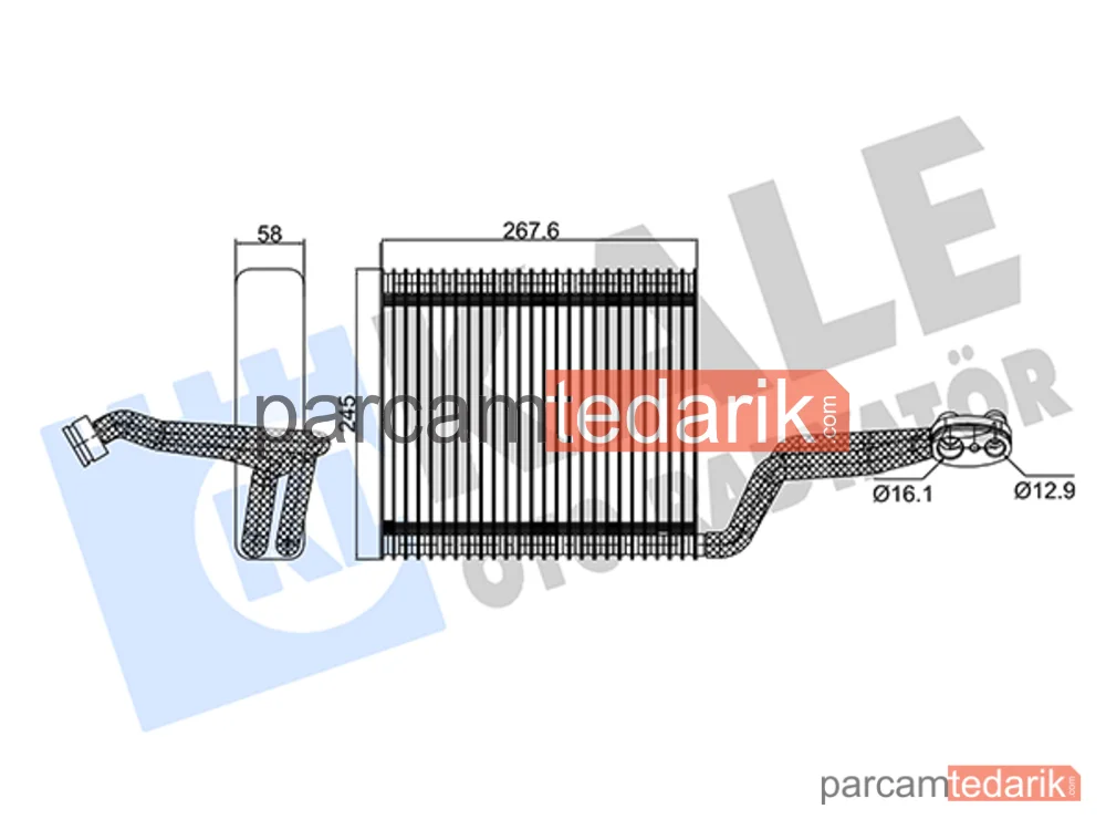 354130 | Klima Evaporatörü — Audi A4 B7, Seat Exeo, Audi A4 B6 Cabrio