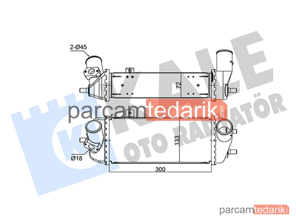 354135 | Turbo Radyatörü — Hyundai i20 I, Hyundai ix20, Kia Venga