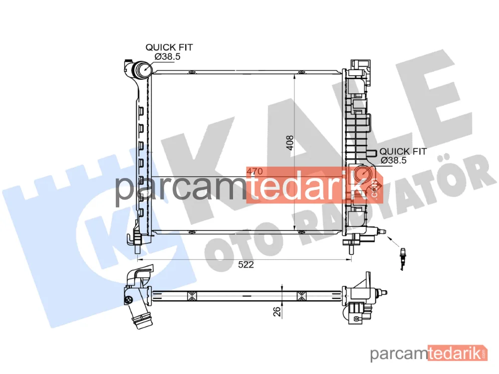 354165 | Su Radyatörü — Opel Meriva B MPV