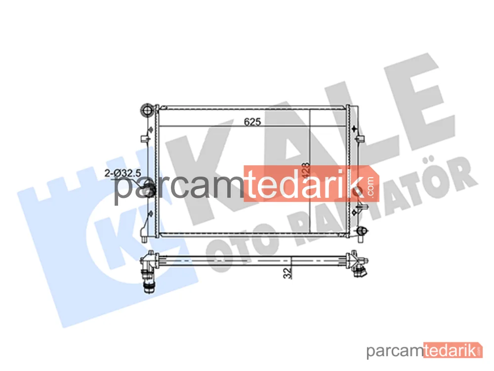 354245 | Su Radyatörü — VW Caddy III, VW Caddy III MPV, VW Golf VI