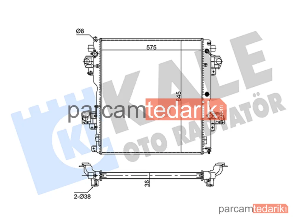 354290 | Su Radyatörü — Toyota Land Cruiser Prado