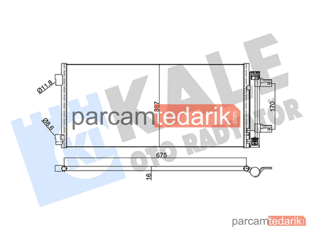 354885 | Klima Kondenseri — Opel Astra K