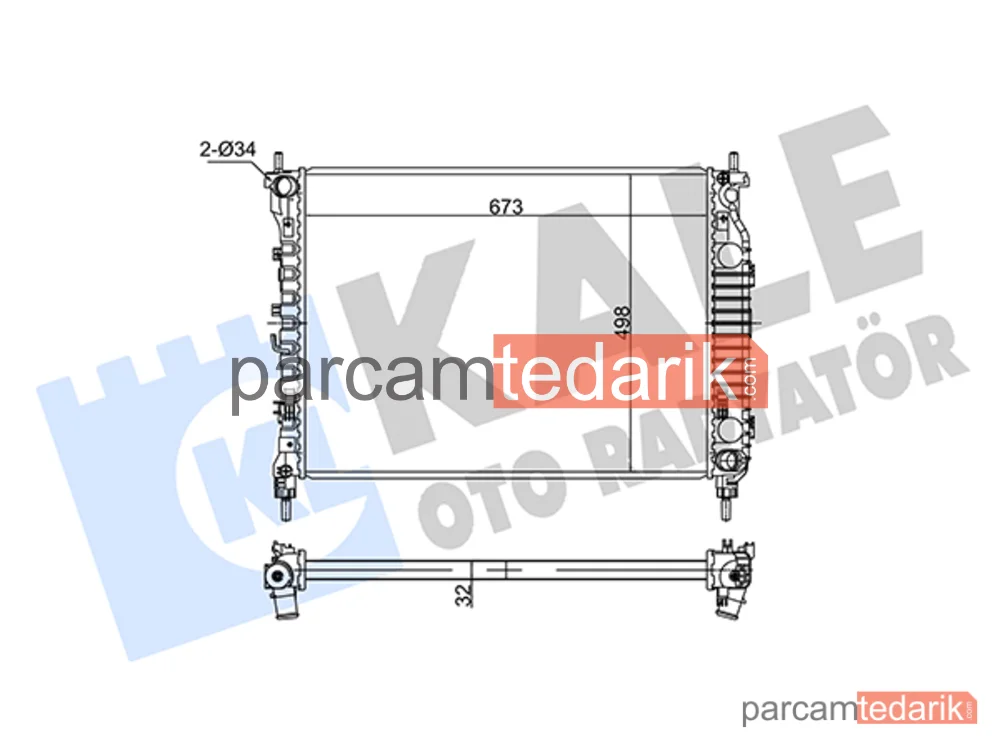 354955 | Su Radyatörü — Chevrolet Captiva, Opel Antara A