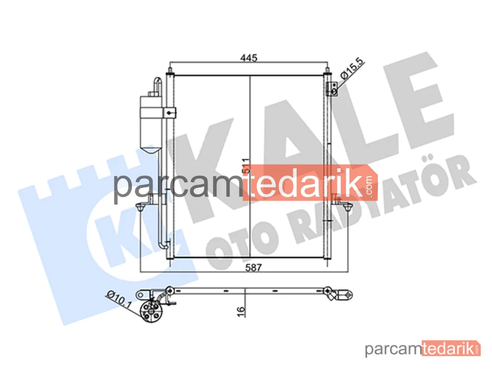 354965 | Klima Kondenseri — Mitsubishi L200 / Triton