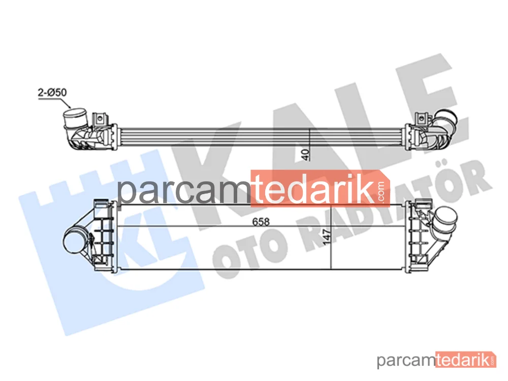 355015 | Turbo Radyatörü — Ford C-Max, Ford Focus II, Ford Focus C-Max