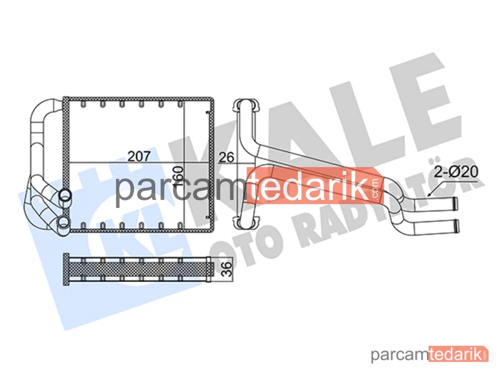 355085 | Kalorifer Radyatörü — Hyundai Elantra V