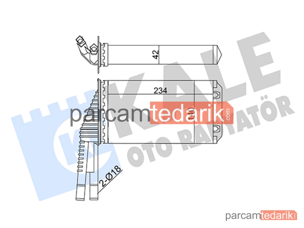 355265 | Kalorifer Radyatörü — Citroen C1, Toyota Aygo