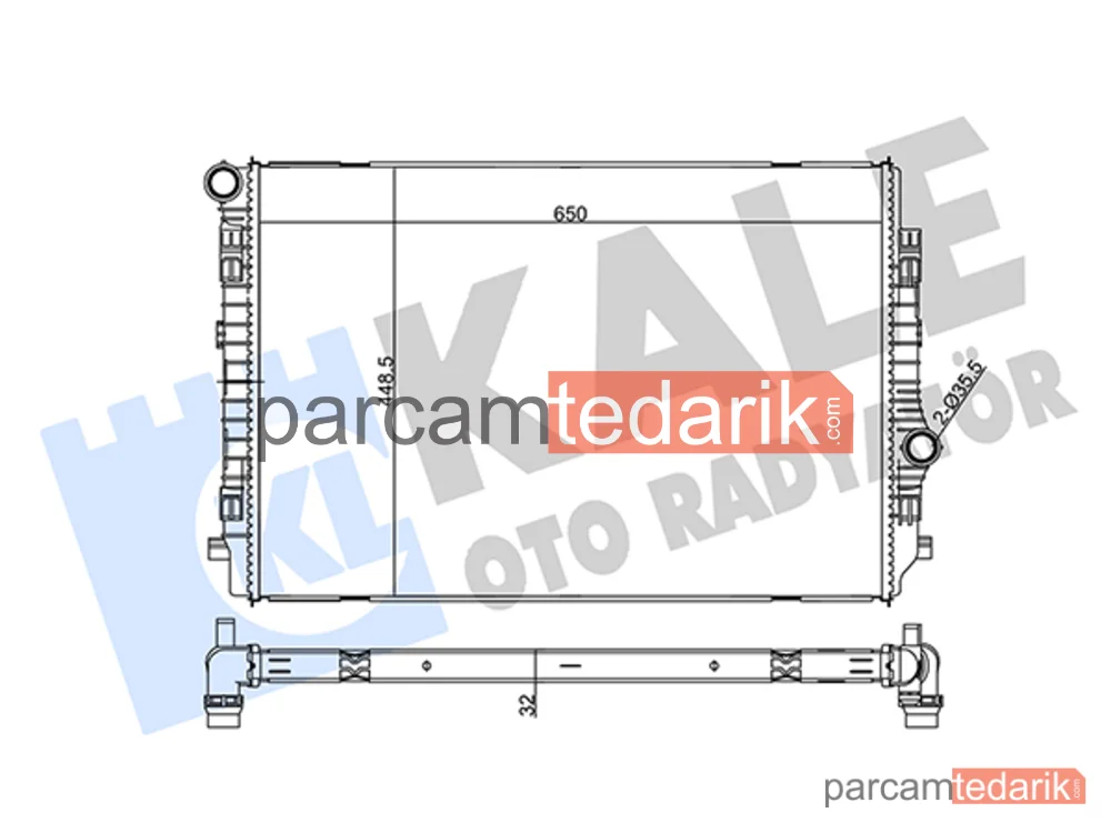 355535 | Su Radyatörü — Seat Tarraco, Skoda Kodiaq I, VW Passat B8