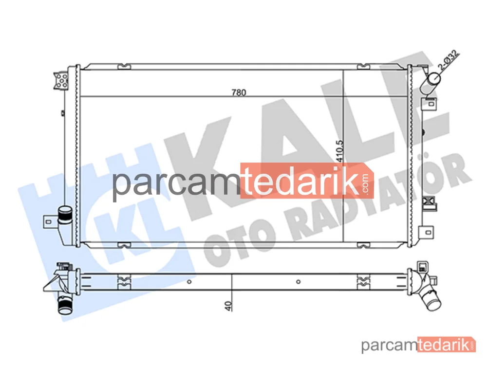 Su Radyatörü — Nissan Interstar, Opel Movano A, Renault Master II - 355575