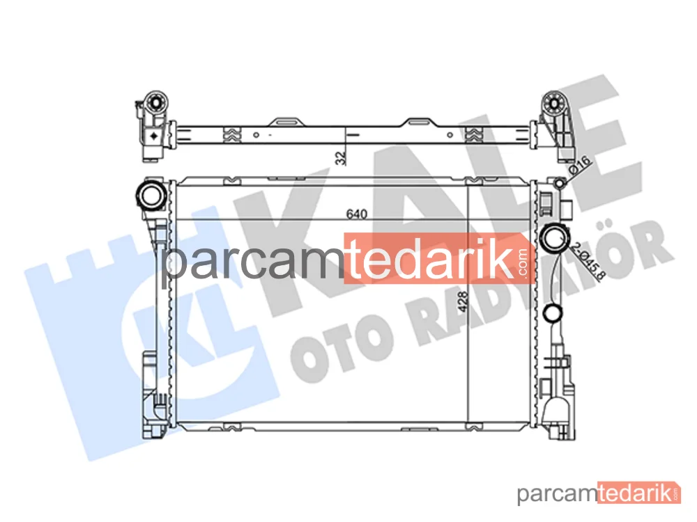 355655 | Su Radyatörü — Mercedes-Benz C-Serisi T-Model, Mercedes-Benz E-Serisi
