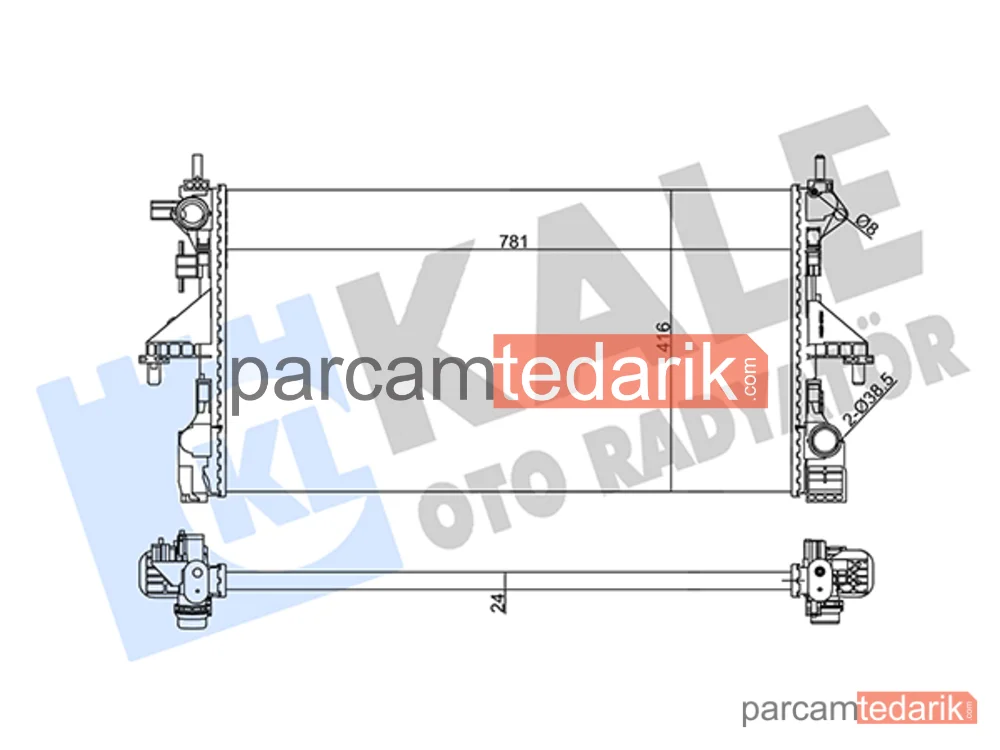 355665 | Su Radyatörü — Citroen Jumper III, Peugeot Boxer