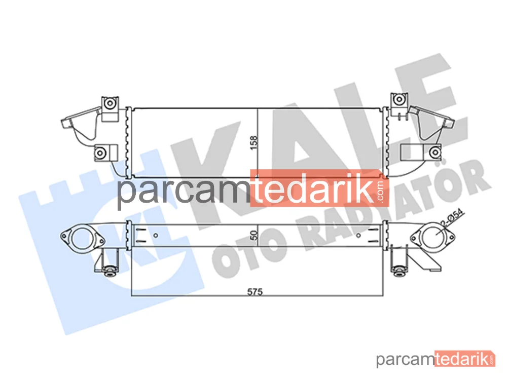 355670 | Turbo Radyatörü — Mitsubishi L200 / Triton, Fiat Fullback, Mitsubishi Pajero Sport III